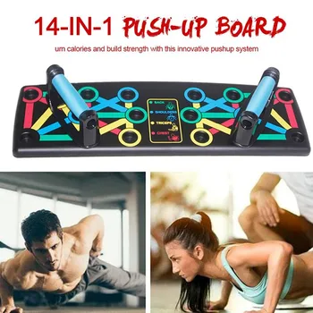 

14 In 1 Foldable Push Up Rack Push-up Board Adjustable Body Building Pushup Stand Muscle Training Fitness Exercise Equipment