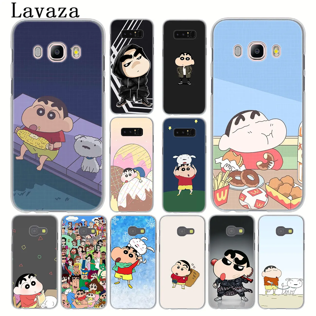 Lavaza crayou shin chan cute Hard Phone Case for Samsung Galaxy Note 10 9 8 A9 A8 A7 A6 Plus 2018 A3 A5 2017 2016 2015 A2 Cover | Мобильные