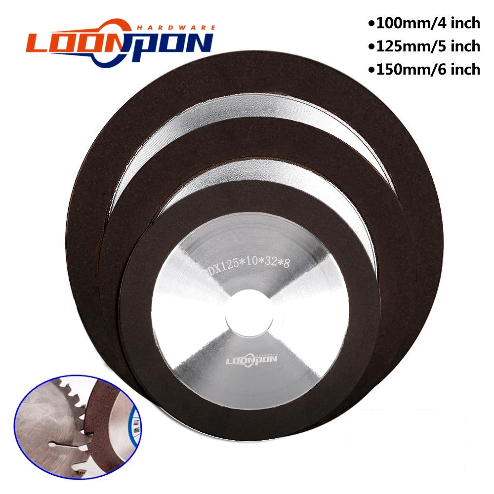 75 100 125 150mm Diamond Grinding Wheel Disc Circle Grit 150 3 For Tungsten Steel Milling Cutter Tool Sharpener Grinder Grinding Wheels Aliexpress