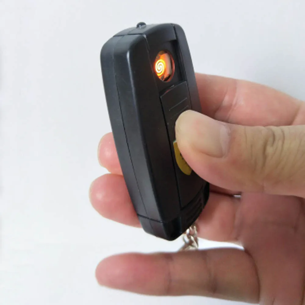 Зарядных порта USB для автомобиля брелок-зажигалка для ключей