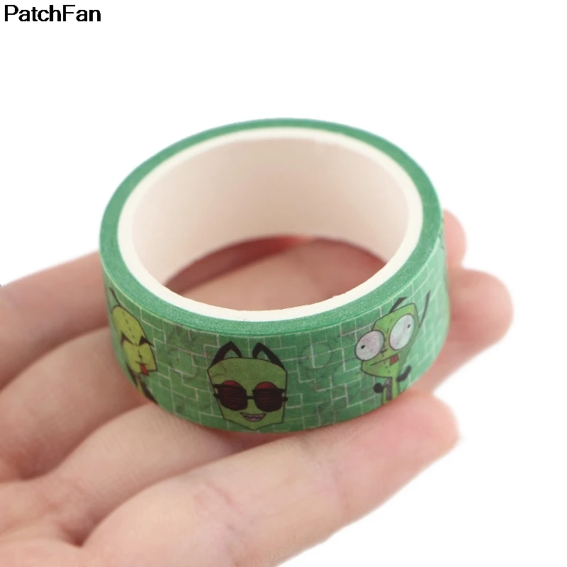 20 шт./лот Patchfan Invader Zim мультяшная книга смешной DIY Скрапбукинг Малыш клей васи маскирующая Лента Печатный узор наклейка A2384