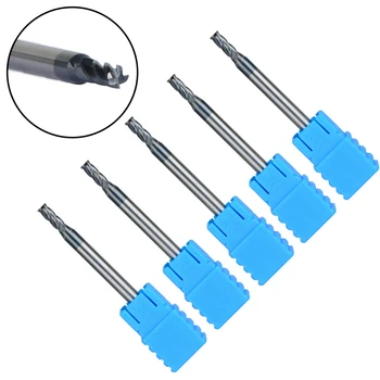 

5pcs/set Tungsten Carbide HRC45 4 Flute Milling Cutter End Mill TiAIN CNC Tool