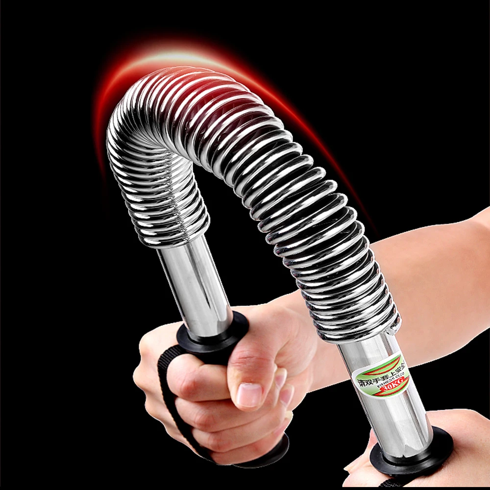 Power Twister Flexible Stretch Spring Bendy Bar Gym Exercise 30 40 50 60 KG UK 