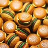 4Pcs/set Mini Simulation Food Hamburger For Kids Doll Accessory Pretend Play Kitchen Toys Dollhouse Miniatures DIY Decoration 1