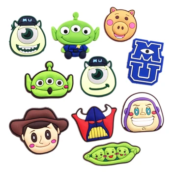 

Wholesale Toy Story Monster Character 100pcs Silicone Flat Back DIY Accessories Embellishment Phone Case Ring Backpack Kids Gift