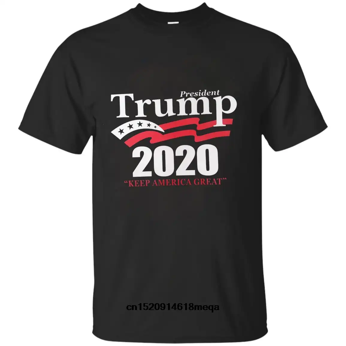 Футболка Trump 2020 Мужская футболка с круглым вырезом и короткими рукавами