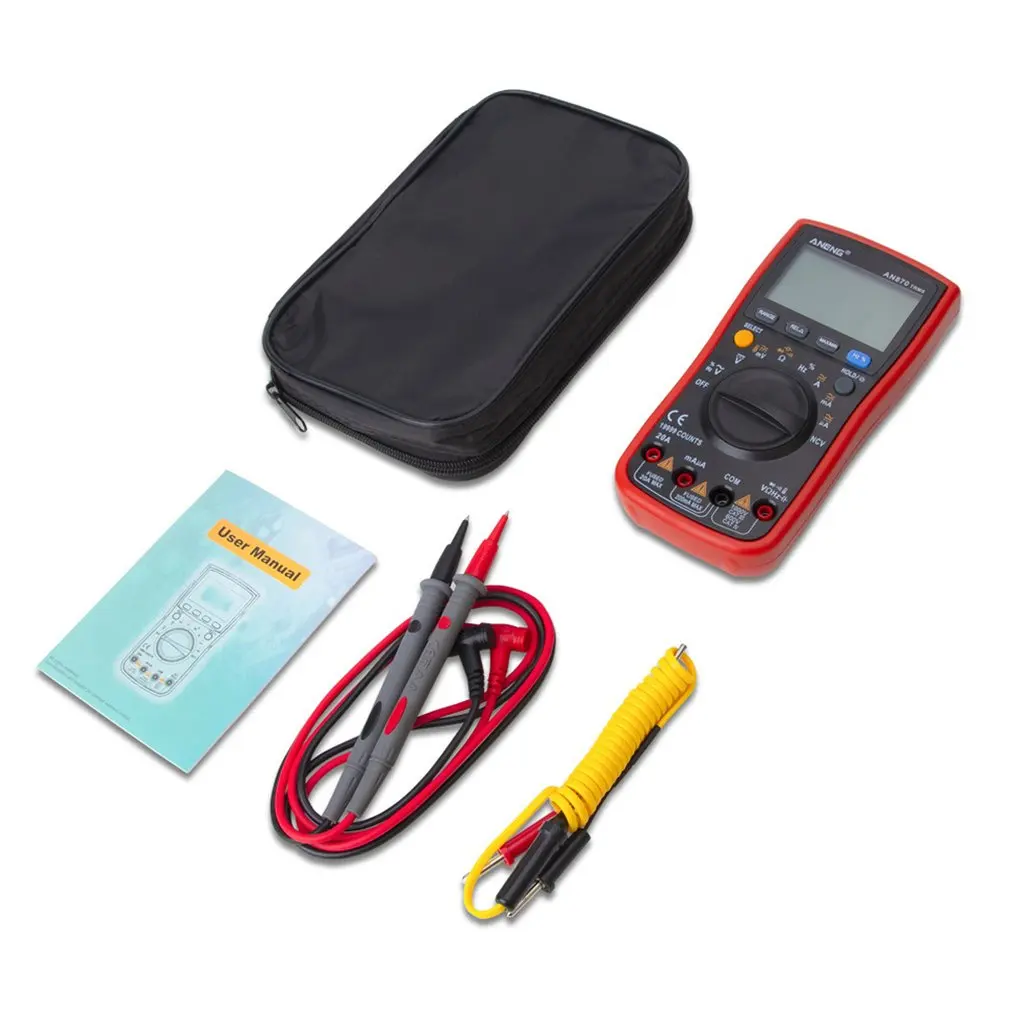 

High-Precision Intelligent Digital Multimeter Automatic Multi-Function Electrician Digital Display Aneng An870