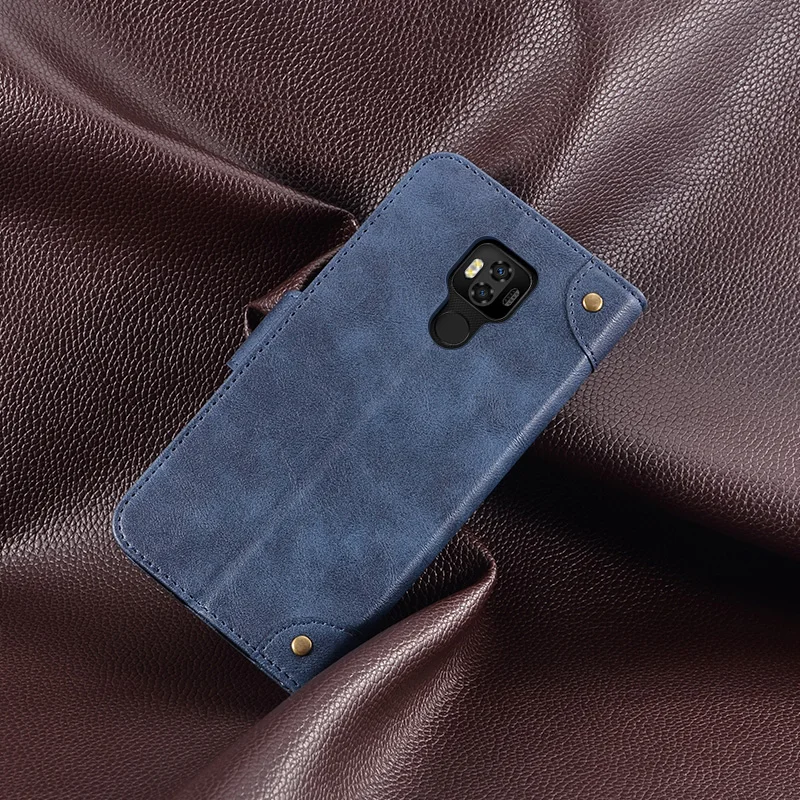 Деловой кожаный чехол для Ulefone power 6, роскошный флип-кошелек, Винтажный чехол для Ulefone power 6, ретро чехол для телефона
