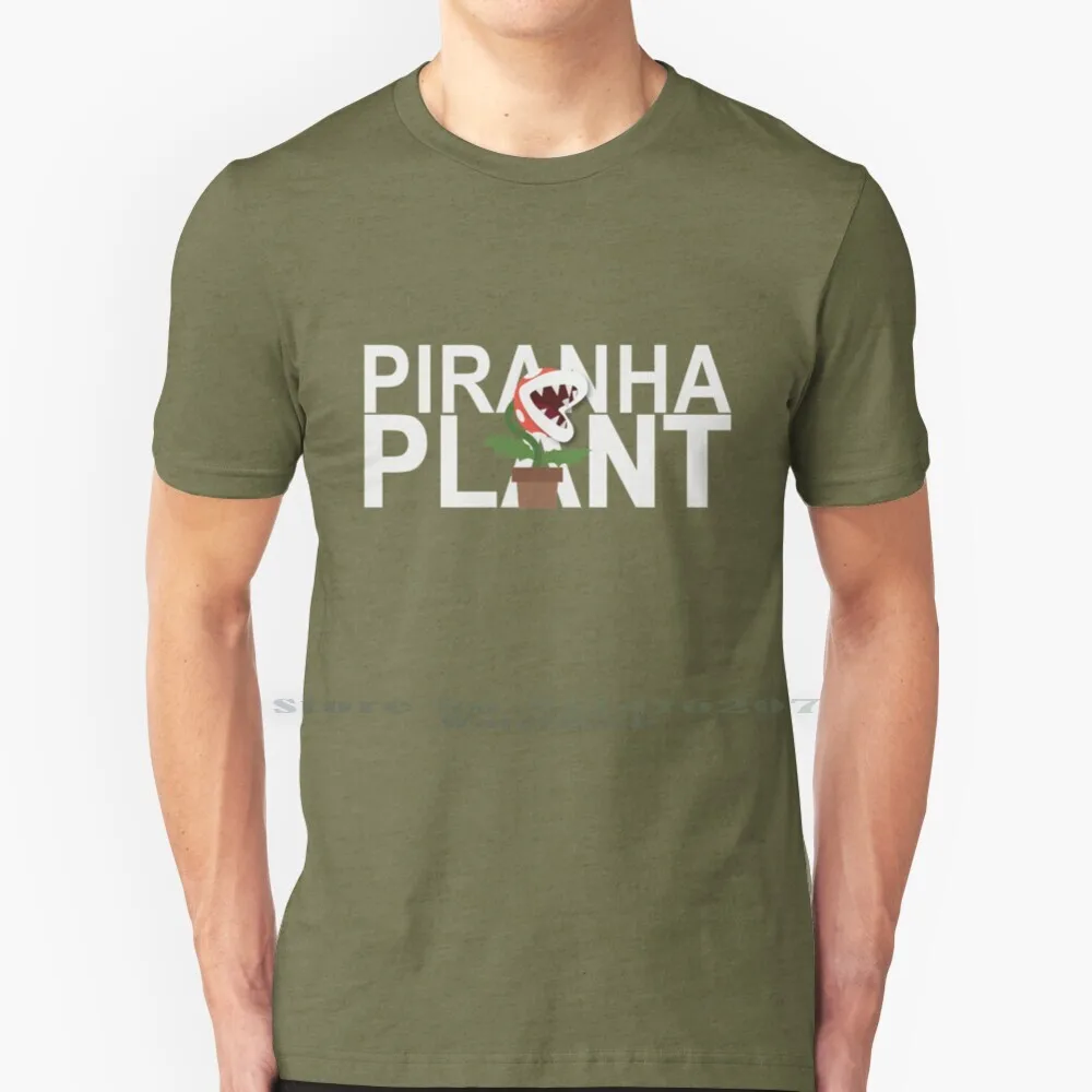 Super Smash Bros. Ultimate - Piranha Plant T Shirt 100% Puro Cotone Piranha Plant Piranha Plant Super Smash Bros Ultimate Super