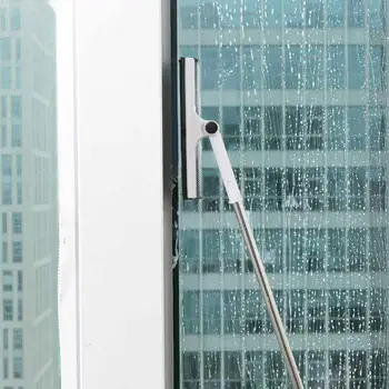 

Creative Folding Long Handle Window Cleaner Scraper Foldable Glass Cleaning Brush Extendible Rubber Wiper Windows Squeegee