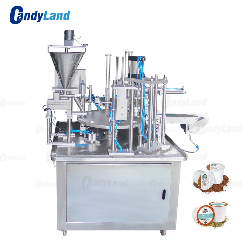 Candyland GF900C Automatic Filling Sealing Machine Pneumatic Rotary Type Milk LiquidCup Coffee Nespresso Capsule | Инструменты