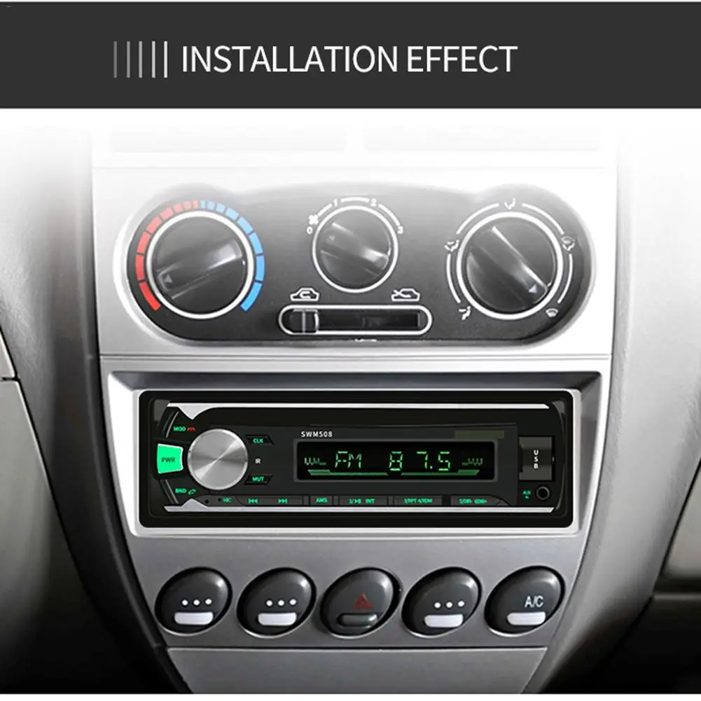 Авторадио автомобиля 1 Din Bluetooth SD MP3 мультимедийный плеер fm-радио стерео Авто аудио стерео Automotivo SD USB 12 В дистанционное управление