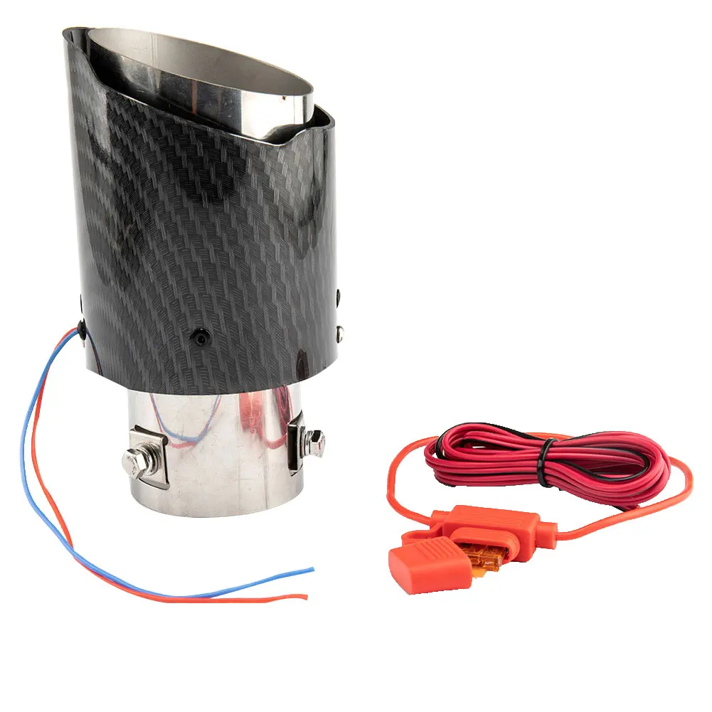 Универсальный автомобильный наконечник на глушетель выхлопной Карбон FiberPipe