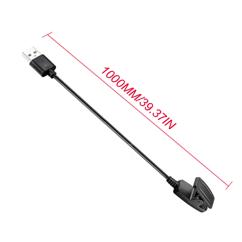 1 шт. Сменные кабели для зарядного устройства USB Черный зарядный кабель с зажимом для Garmin Fore runner 235 630 230 35 735XT Watch 100 см