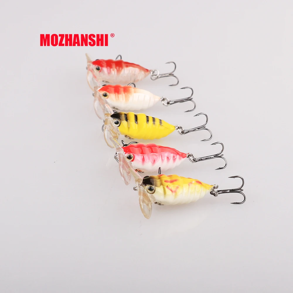 

MOZHANSHI 1pc Cicada Fishing Lure Hard Plastic Artificial Bait 3D Eyes 3.8cm 4.2g Fishing Wobblers Floating Crankbait