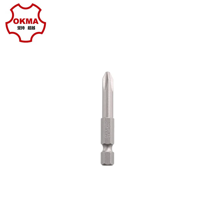 

Okma Industrial Grade Screwdriver Head S2 Taiwan Material Strong Magnetic Wind Approved Bit Cross Series PH2