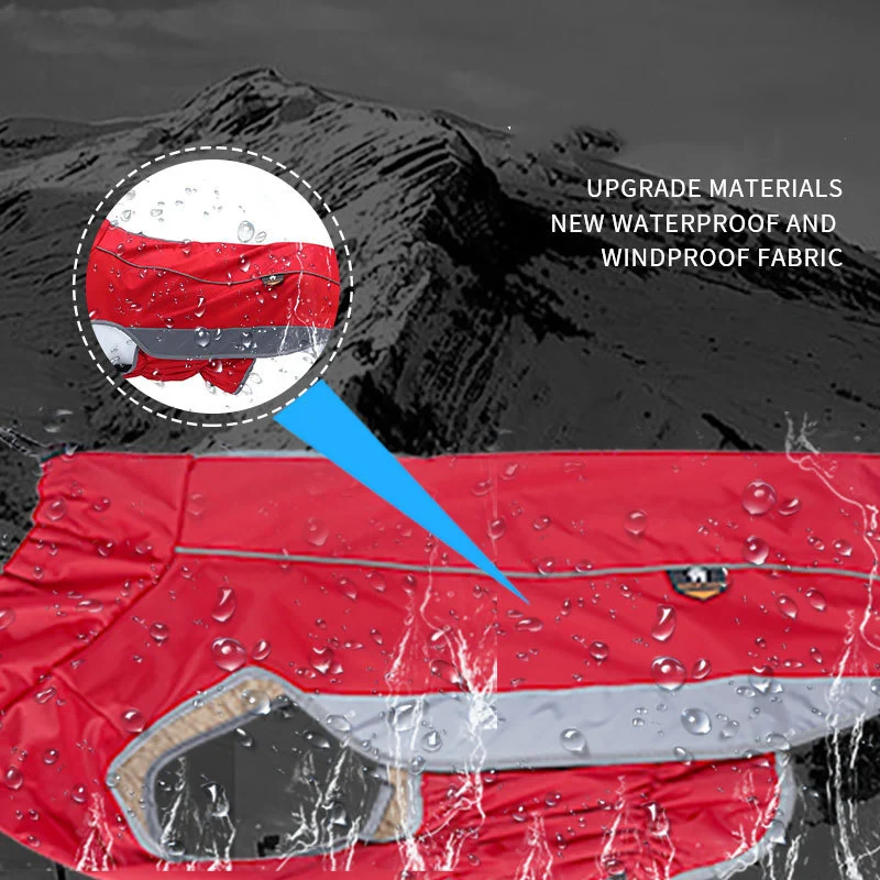 Autumn Winter Big Dog Clothes Warm Fleece Windproof Jacket for Medium Large Dogs Greyhound Weimaraner Pet Coat Clothing Outfit