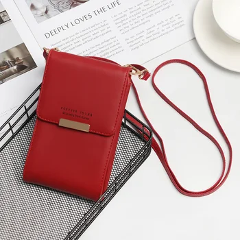 

Colorful Cell Phone Bag Crossbody Mini Purse Shoulder Strap Wallet New Women Fashion PU Leather Daily Use Crossbody Handbag