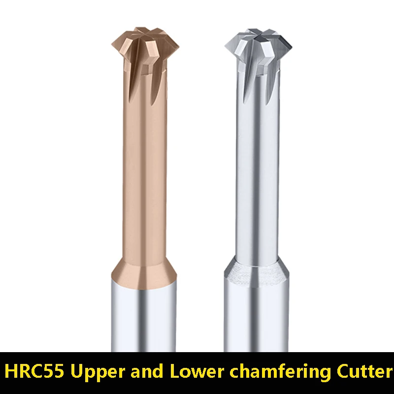 BEYOND Tungsten Steel Upper and Lower Chamfering Cutter HRC55 Positive