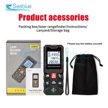 Aneng 1 conjunto hd display lcd handheld laser rangefinder medidor de distância 40m 60m 80m 100m construção calibre telêmetro ferramentas teste