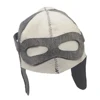 100% Natural Wool Felt Sauna Hat Russian Banya Cap Bath House Hat Head Protection Embroidered Leaves Pattern for Shower Unisex 5
