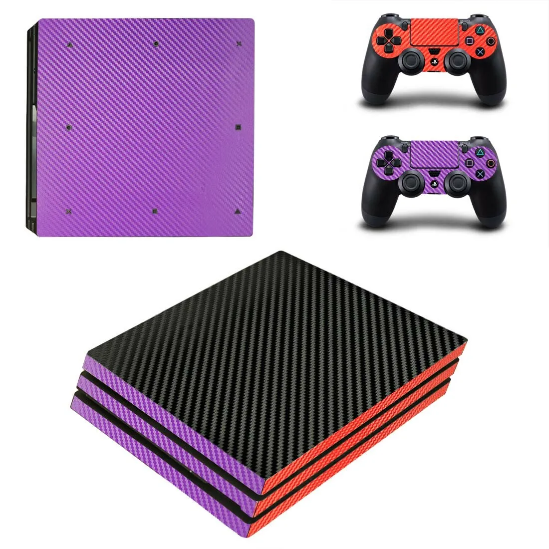 PS4 Pro стикер s углеродное волокно Play станция 4 Pro наклейки для кожи Стикеры для playstation 4 Pro консоль и контроллер