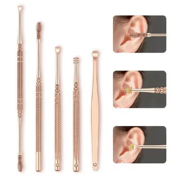 

New 30 sets/lot Ear Wax Pickers Cleaner Ear Wax Removal Tools LED Flashlight Tool Set Ear Picks Wax Removal Tweezers