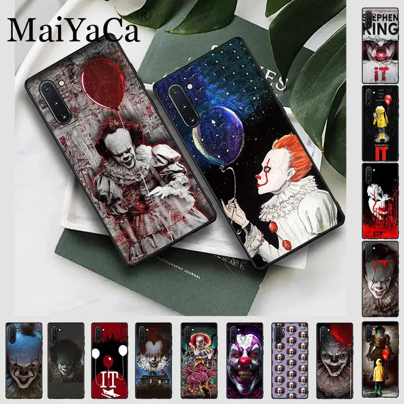 Мягкий чехол для телефона Stephen king's it Pennywise The Clown Horror Galaxy note10 note8 note9 note5 note4 s10plus