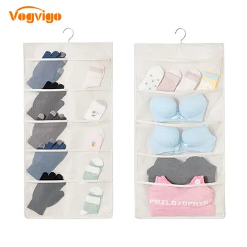 

1 X Hanging Storage Pockets Hanging Storage Pockets Oxford Cloth Shoe Clothes Underware Felt Wardrobe Back Door Bedside