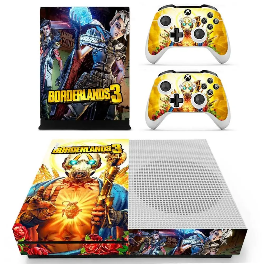 Borderland 3 наклейка на кожу для Microsoft Xbox One Slim консоли и 2 контроллера для Xbox One S Skins стикер s винил