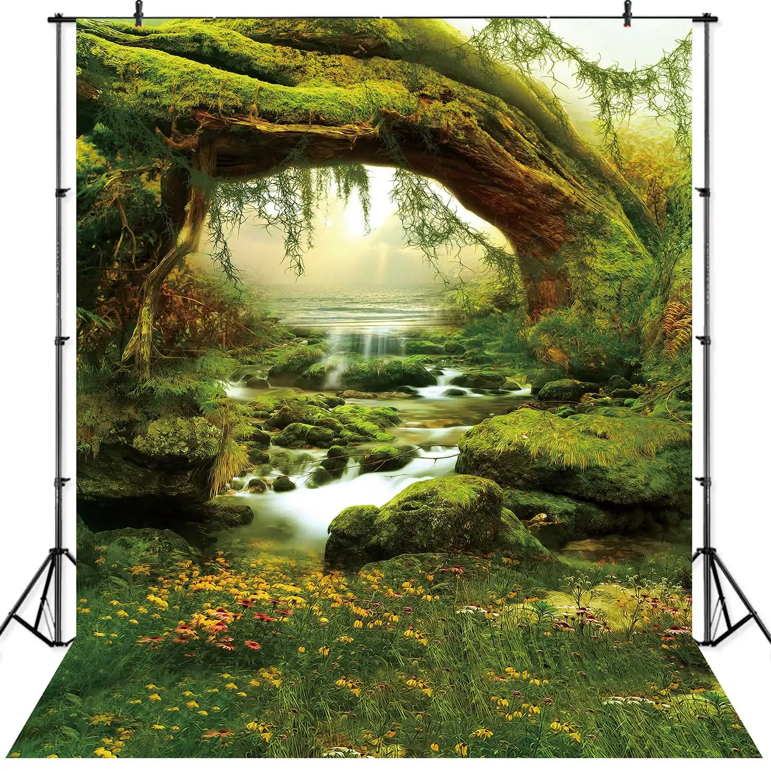 NeoBack Thin Spring Forest Fairy Tale Nature Photography Backgrounds New Born Baby Photographic Backdrop Children Photo Studio |