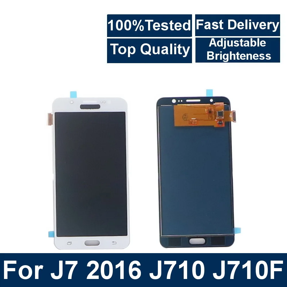 

For Samsung Galaxy J7 2016 J710 J710FN J710F J710M J710Y J710G J710H TFT LCD Display Touch Digitizer Screen replace with frame