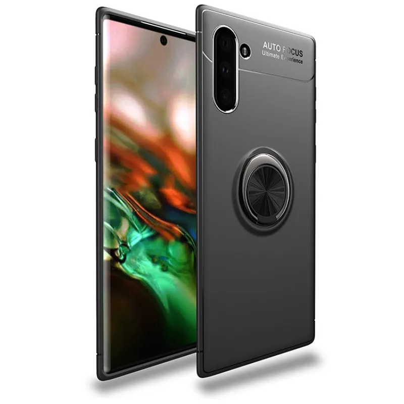 1 Магнитный чехол для телефона samsung Galaxy S8, S9, S10E, Note10, A20, A40, J6, Plus, мягкий ТПУ противоударный чехол на заднюю панель с кольцевым кронштейном - Цвет: 1
