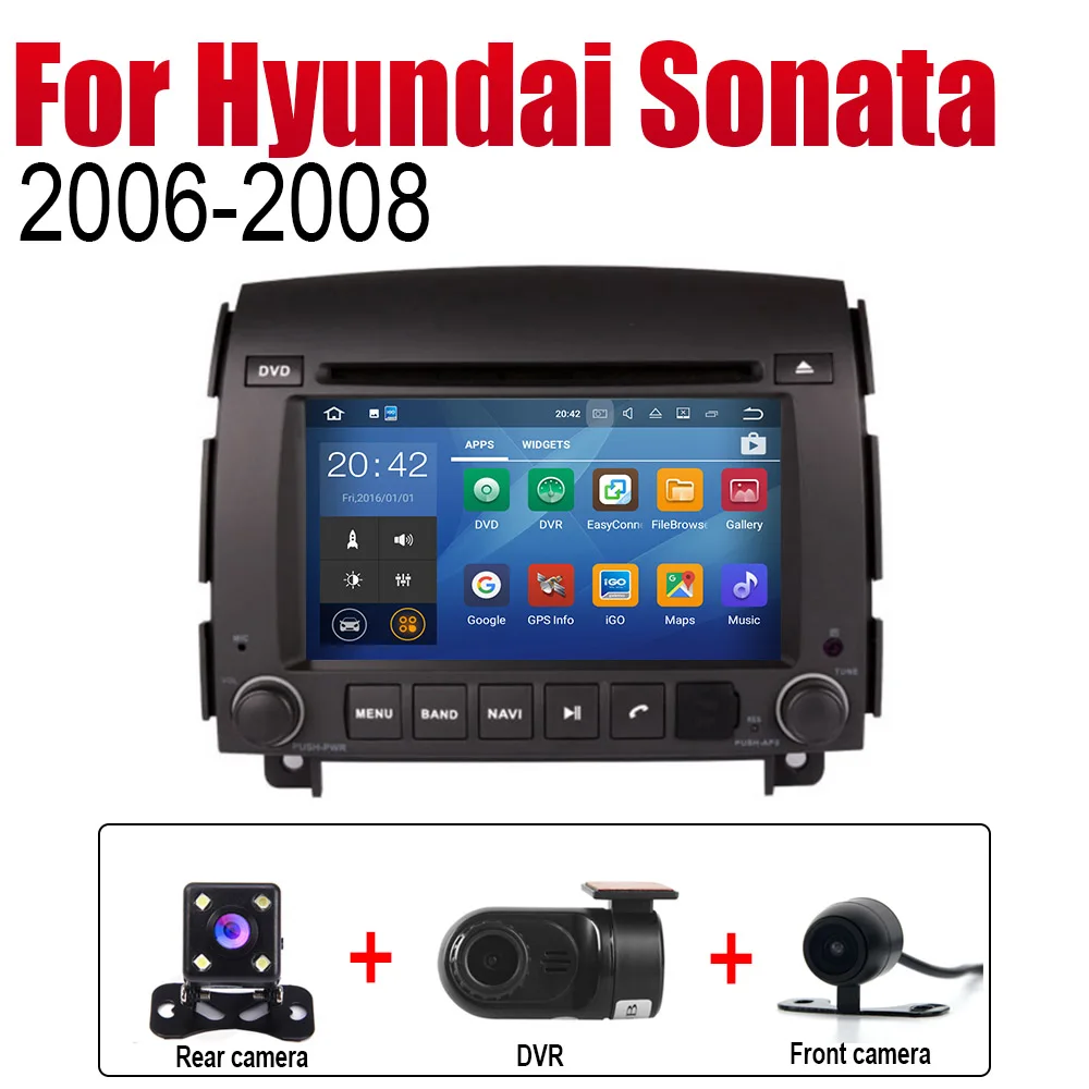ZaiXi Android автомобильный Радио Стерео DVD gps навигация для Hyundai Sonata NF 2006~ 2008 Bt wifi 2din автомобильный Радио стерео Мультимедиа - Цвет: Extra Items