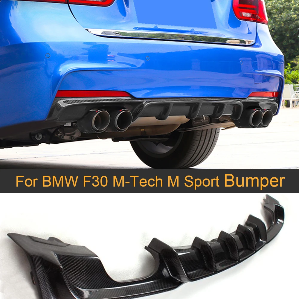 Series Carbon Fiber Rear Diffuser For BMW F30 M Sport 1217 Rear Bumper
