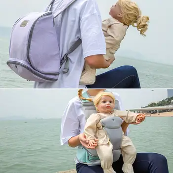 

Front Mummy Bag Waist Stool Multifunctional Baby Carrier All Year Available Mummy Backpack