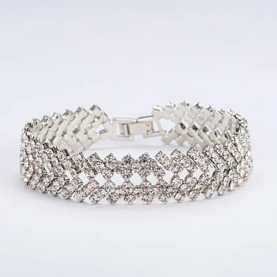 Women's Crystal Bridal Bracelet Jewelry