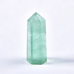 36 Color Crystal Point Wand: Natural Stone Healing Energy - 70-80mm (Green fluorite)