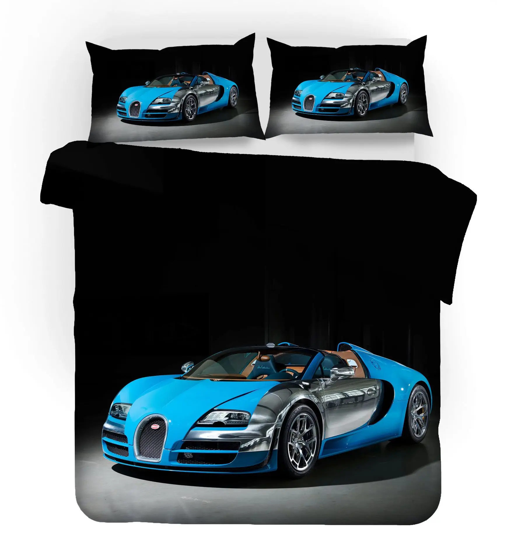 Luxo supercar 3d jogo de cama capas