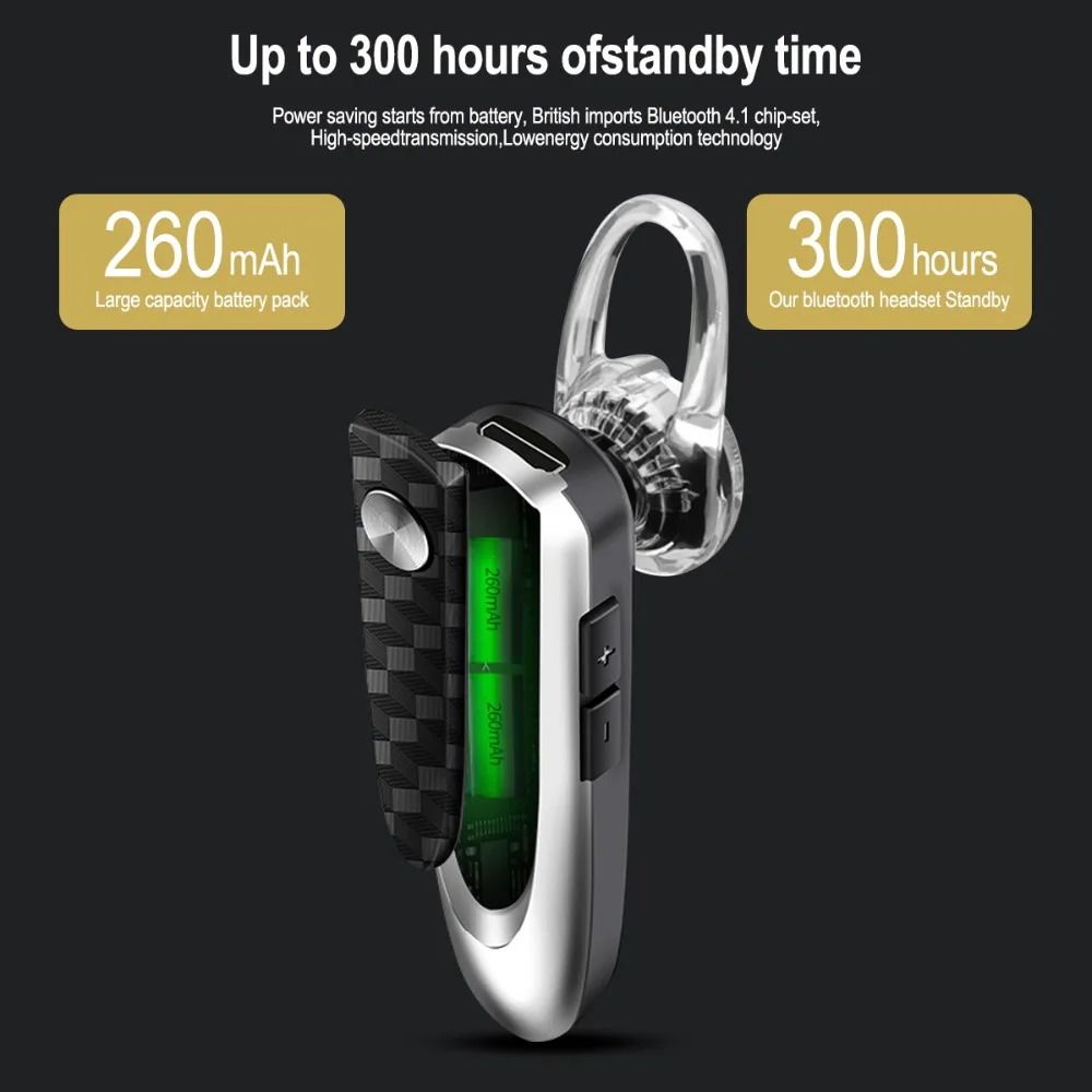 HF68 Bluetooth Mini Earphone Wireless Earbud Stereo Music Hands free Calling Earphone with Mic 20 Hours Working headphone