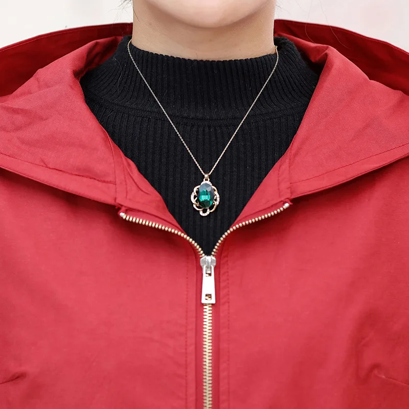 

Mom Spring And Autumn Trench Coat Short Jacket 40-Year-Old 50 Middle-aged WOMEN'S Apparels 2019 Autumn Clothing New Style Elegan