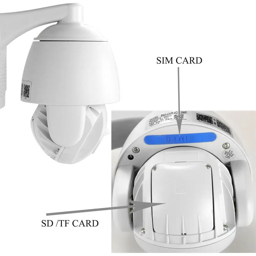 H.265 3G 4G SIM карта 5 мегапиксельная ip камера Wi Fi кратный автозум двусторонняя