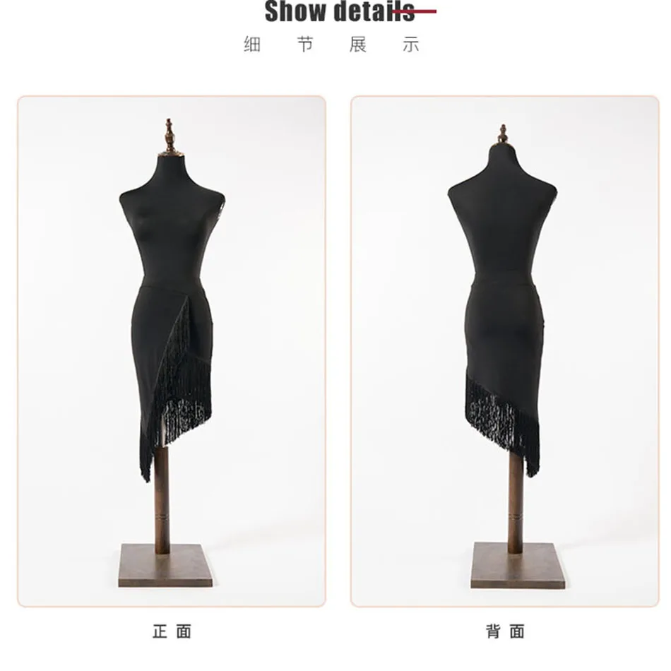 Fringe Tassel irregular Latin Dance Dress Women Latin Dance Skirt Ballroom Tango Chacha Belly Dancing Performamnce L2126 dance dress dance skirt