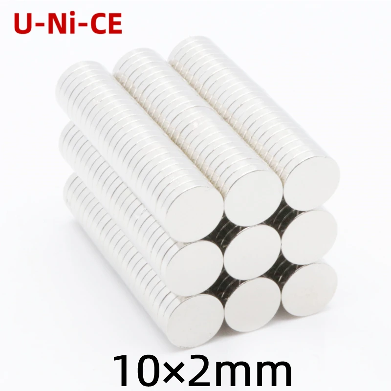 

10/30/100 pieces 10mmX2mm strong disc rare earth magnet 10X2 neodymium N35 Mini small round magnets 10*2mm