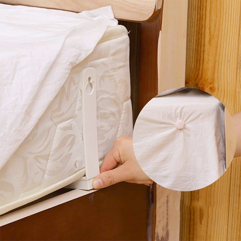 

4Pcs Bed Sheet Clips Mattress Fastener Clip Elastic Gripper Non-slip Blanket Mattress Fastener Clip