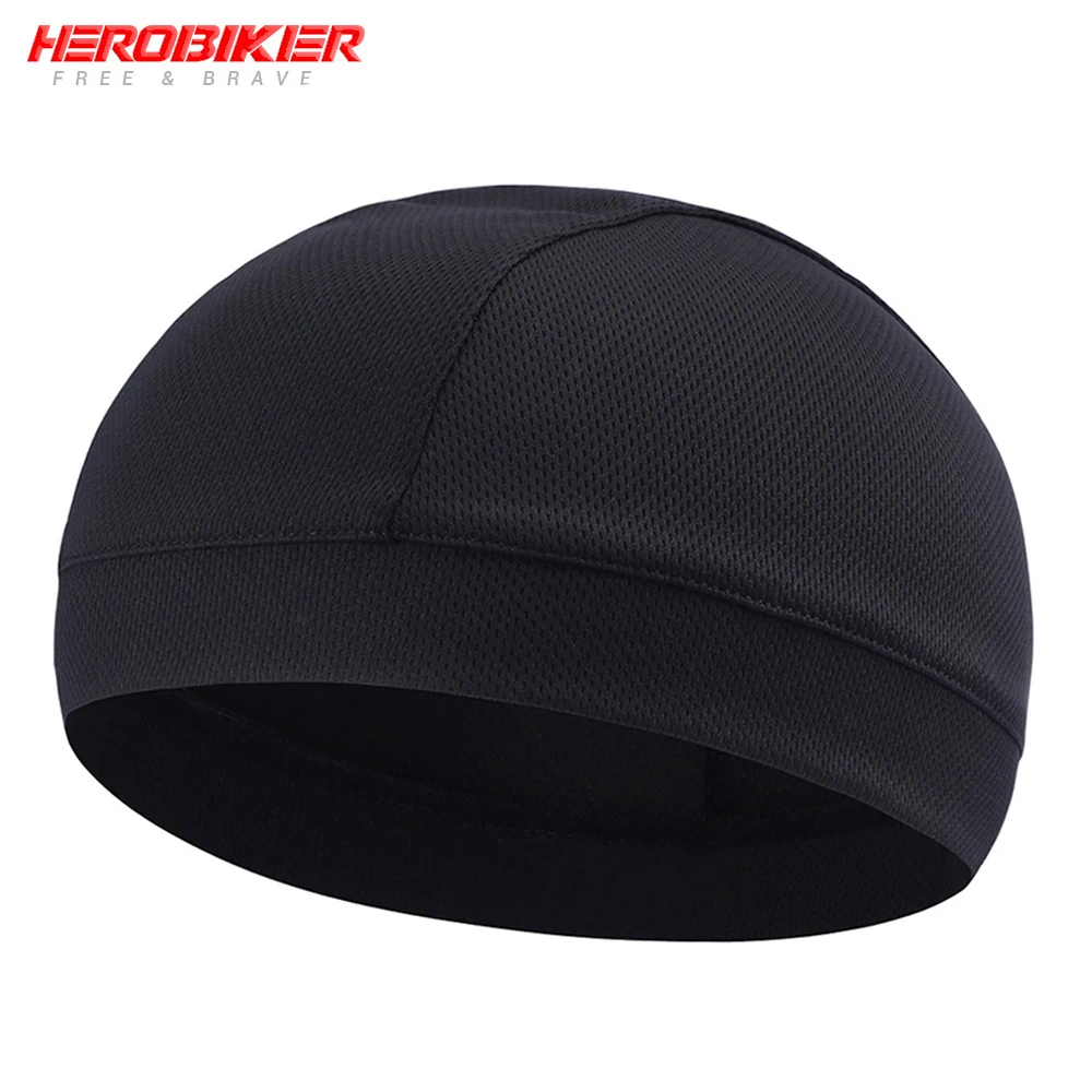 

HEROBIKER Motorcycle Under Helmet Liner Hat Face Mask Men Women Quick Drying Moisture Breathable Wicking Helmet Skull Cap Beanie