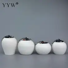 Белый чай круглая коробка коллекция хранения контейнер из жести подарочные коробки карамельная трось сandy cans Керамика чайная жестяная коробка для хранения герметичная упаковка Чай Caddy