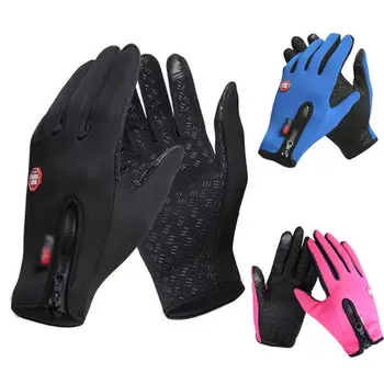 

Waterproof gloves touch screen men and women windproof riding zipper outdoor sports Hiking Climbing Driving Cold Weather Gloves