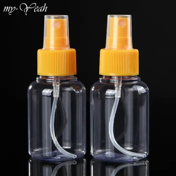 

2Pcs Transparent Disinfectant Empty Spray Bottle Plastic Refillable Container Perfume Atomizer Summer Travel Cosmetic Sprayer