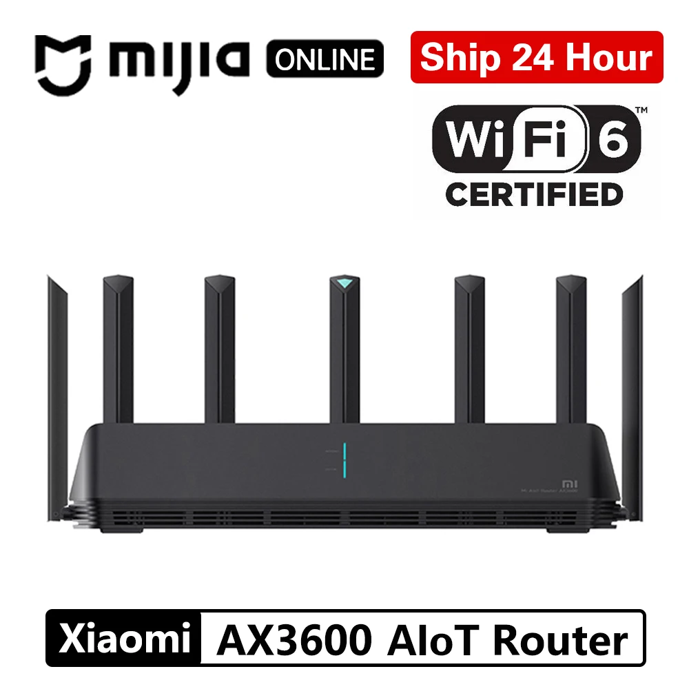 Xiaomi AX3600 AIoT маршрутизатор Wifi 6 5G WPA3 Wifi6 600Mb двухдиапазонный 2976Mbs гигабитный скорость